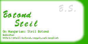 botond steil business card